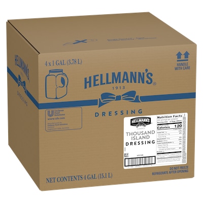 Hellmann's® Classics Thousand Island Dressing 4 x 1 gal - To your best salads with Hellmann's® Classics Thousand Island Dressing (4 x 1 gal) that looks, performs and tastes like you made it yourself.